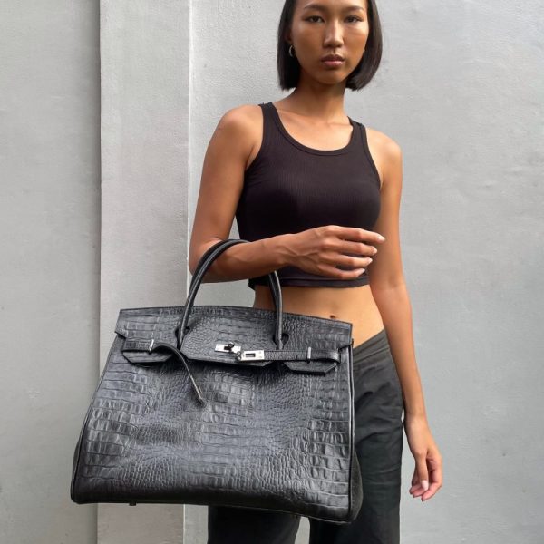 BIRKIN MOCK-CROCS